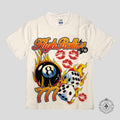 High Rollers 8 Ball Tee in White