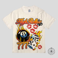 High Rollers 8 Ball Tee in White