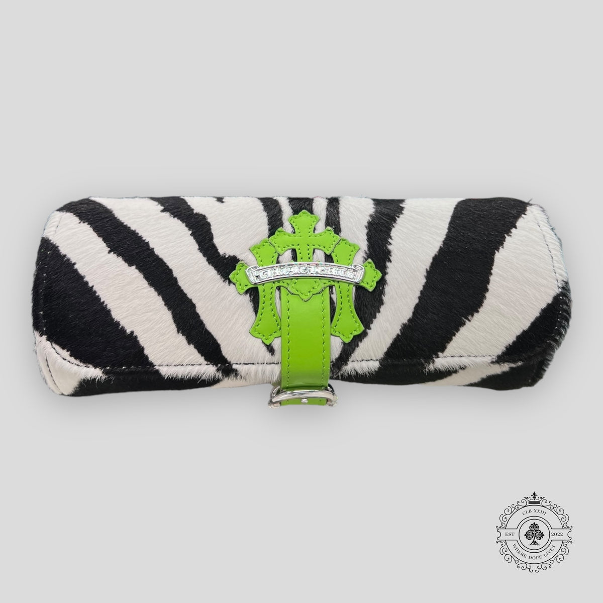 Chrome Hearts Zebra Stripe Cross Patch Watch Roll