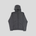 CLB XXIII Louis Vuitton grey cotton blend zip-up travel hoodie with a small gold-tone logo detail on the chest