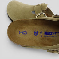 Chrome Hearts Birkenstock Mules in Taupe