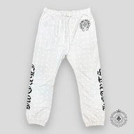 Chrome Hearts All Over Monogram Sweatpants in White