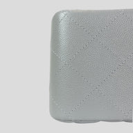 Chanel Caviar Leather Jumbo Quilted Flap Bag in Grey
