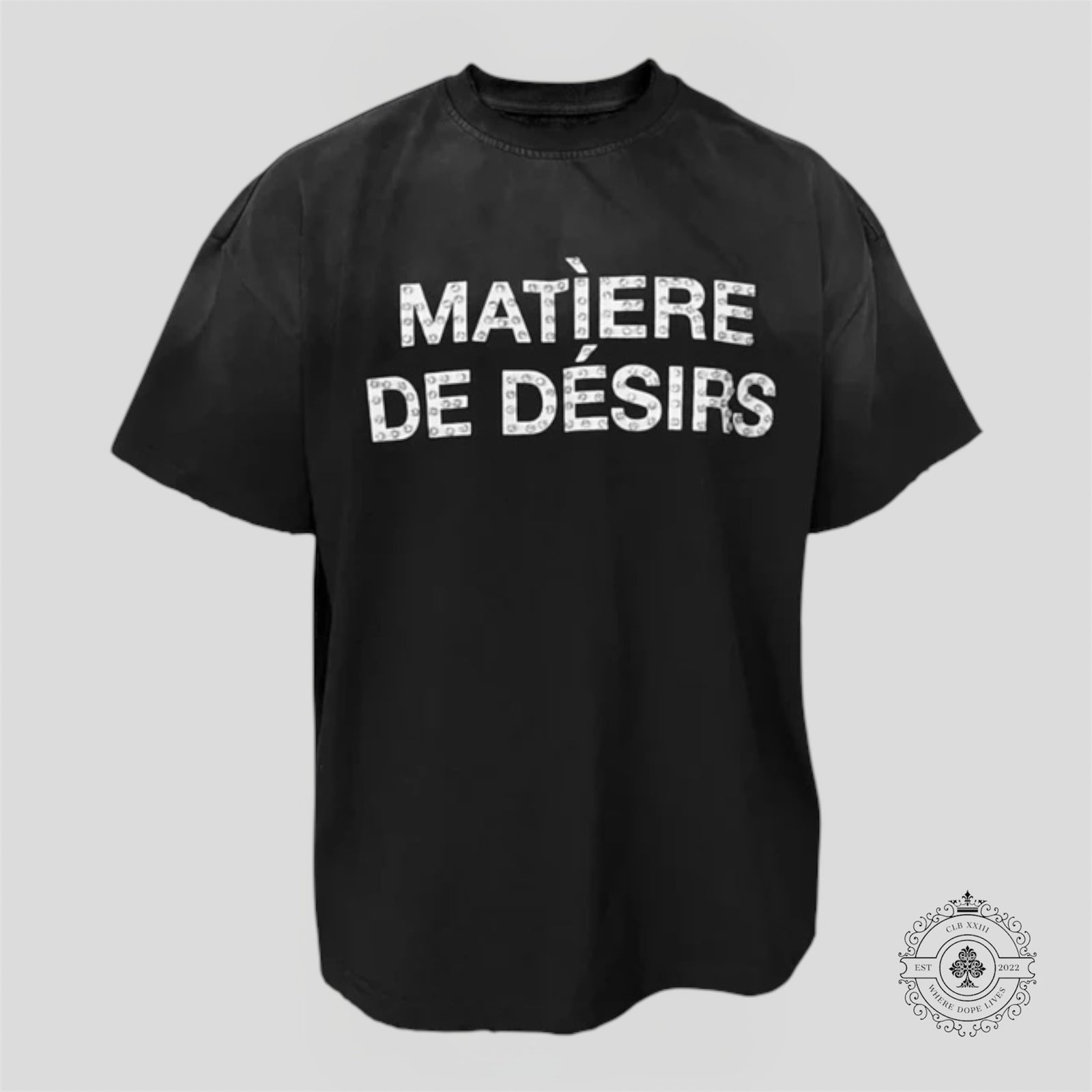 Matière De Désirs Diamonds Tee In Black