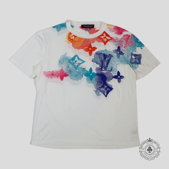 Louis Vuitton Jacquard Watercolor Monogram Tee in White — authenticated Louis Vuitton at CLB XXIII