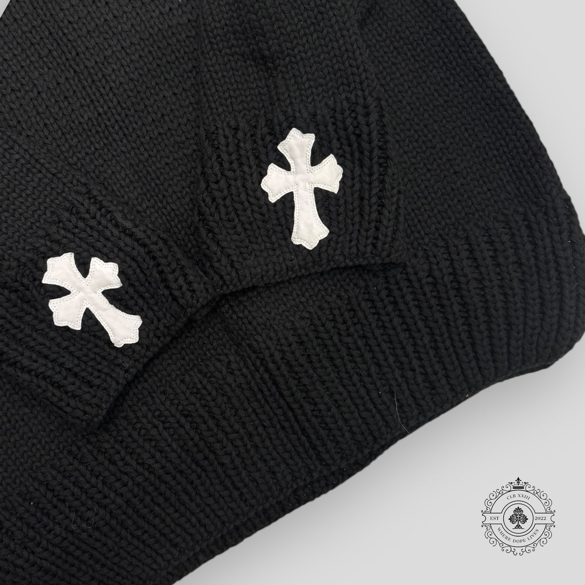Chrome Hearts Cross Patch Knitted Sweater