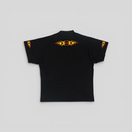 Balenciaga Flame Logo Tee in Black