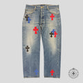 Chrome Hearts Cross Patch Jeans