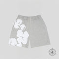 Denim Tears Core Jumbo Wreath Sweatshorts In Grey