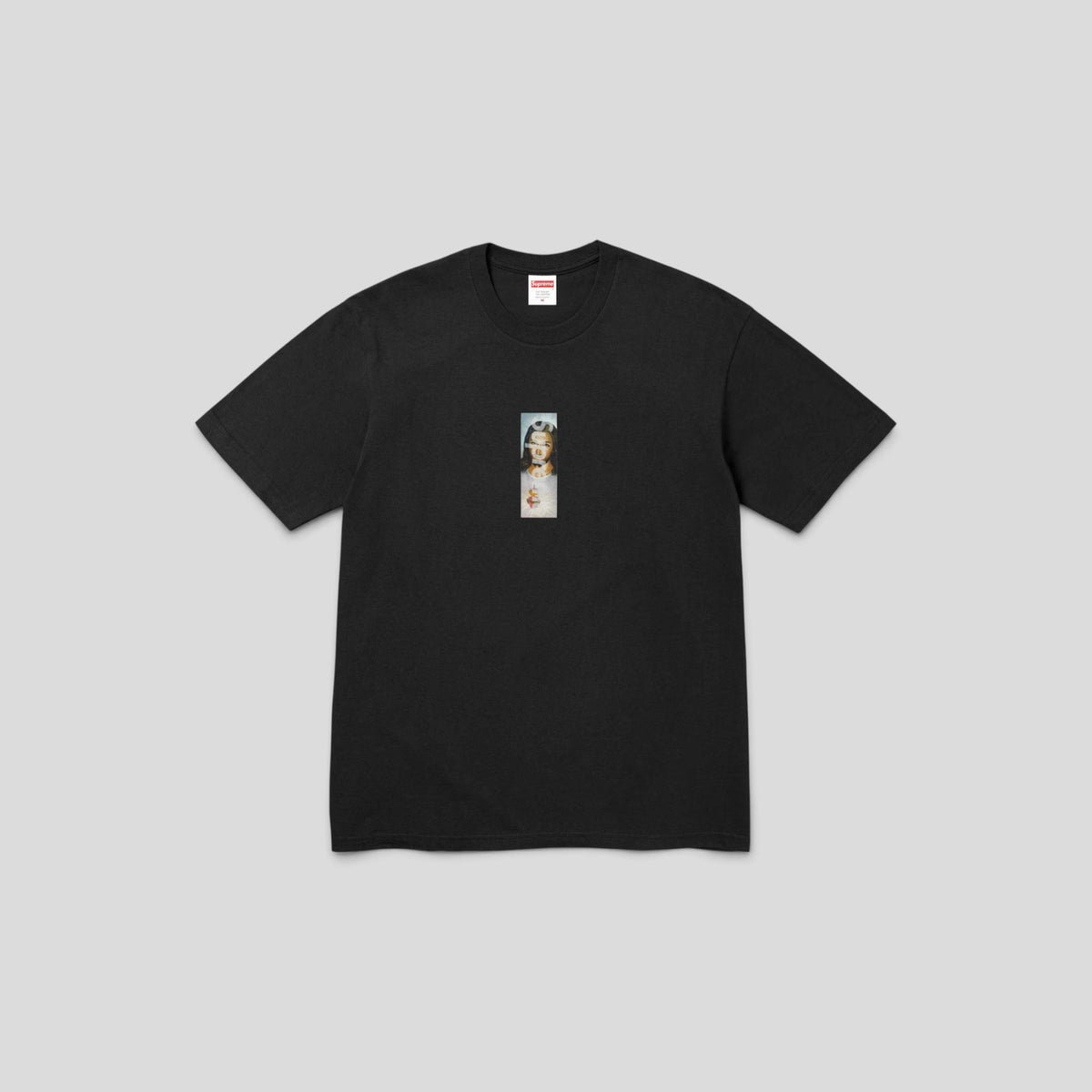 Supreme Prayer Card Box Logo Tee in Black