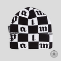 Palm Angels Damier Beanie in Black/White