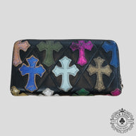 Chrome Hearts Cross Patch Wallet in Black