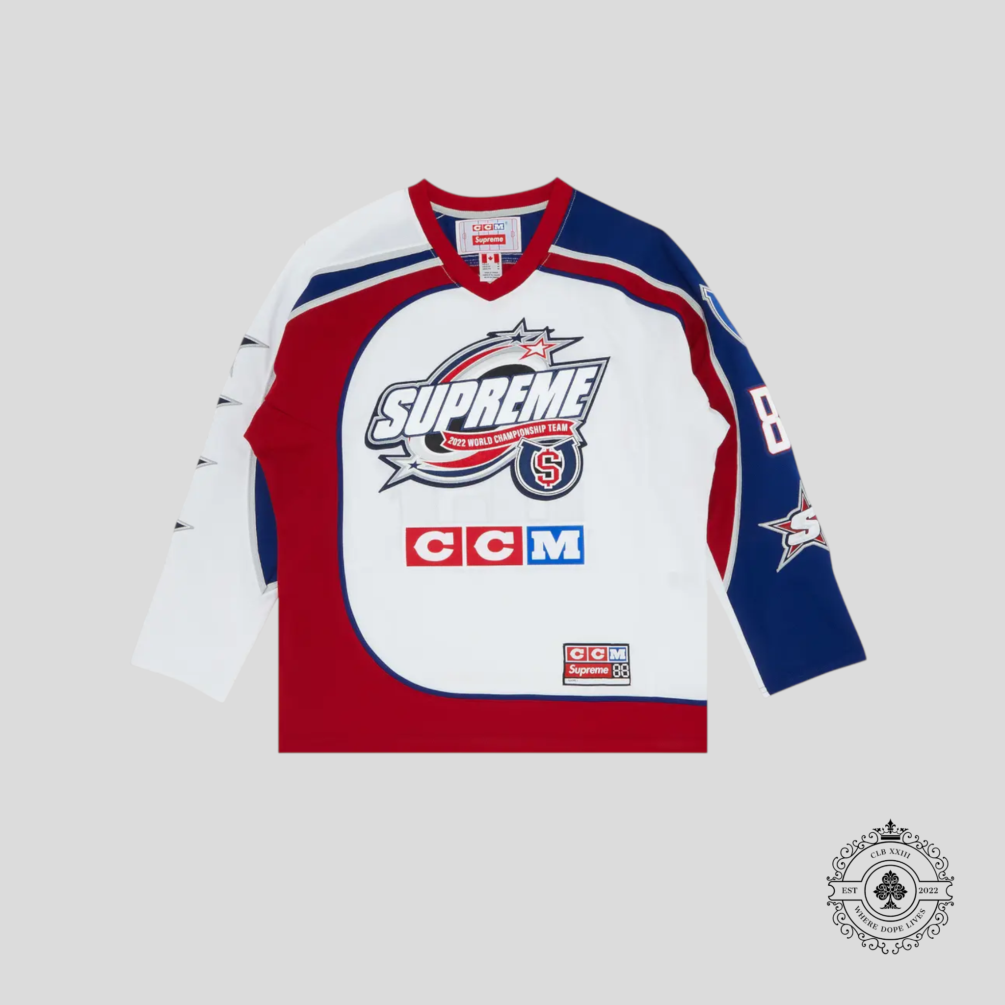 Supreme X CCM All Stars Hockey Jersey in White