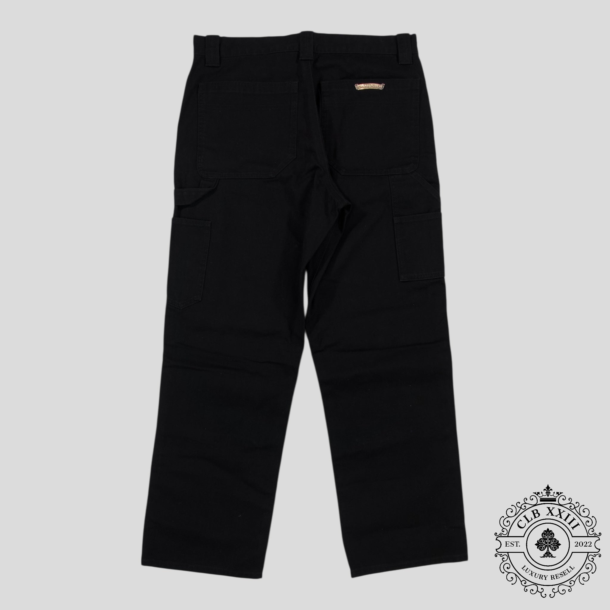 Chrome Hearts Double Knee Carpenter Pants in Black
