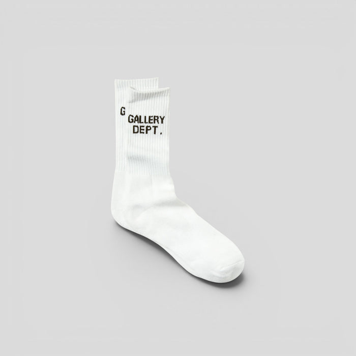 Gallery Dept. Logo Socks in White