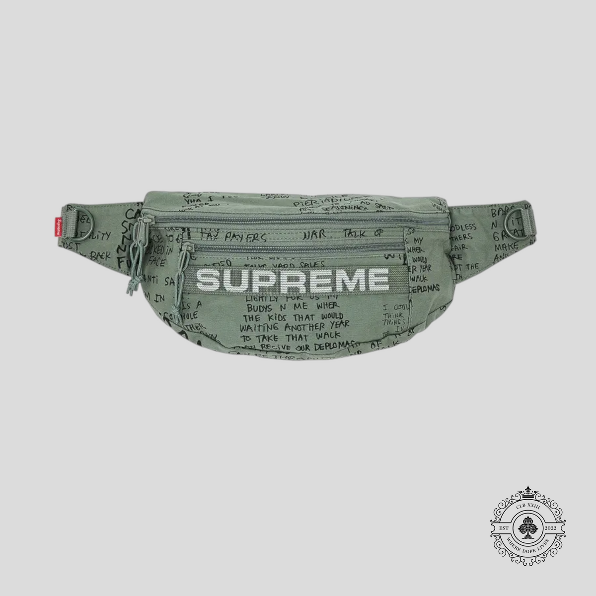 Supreme Field Waist Bag Olive Gonz