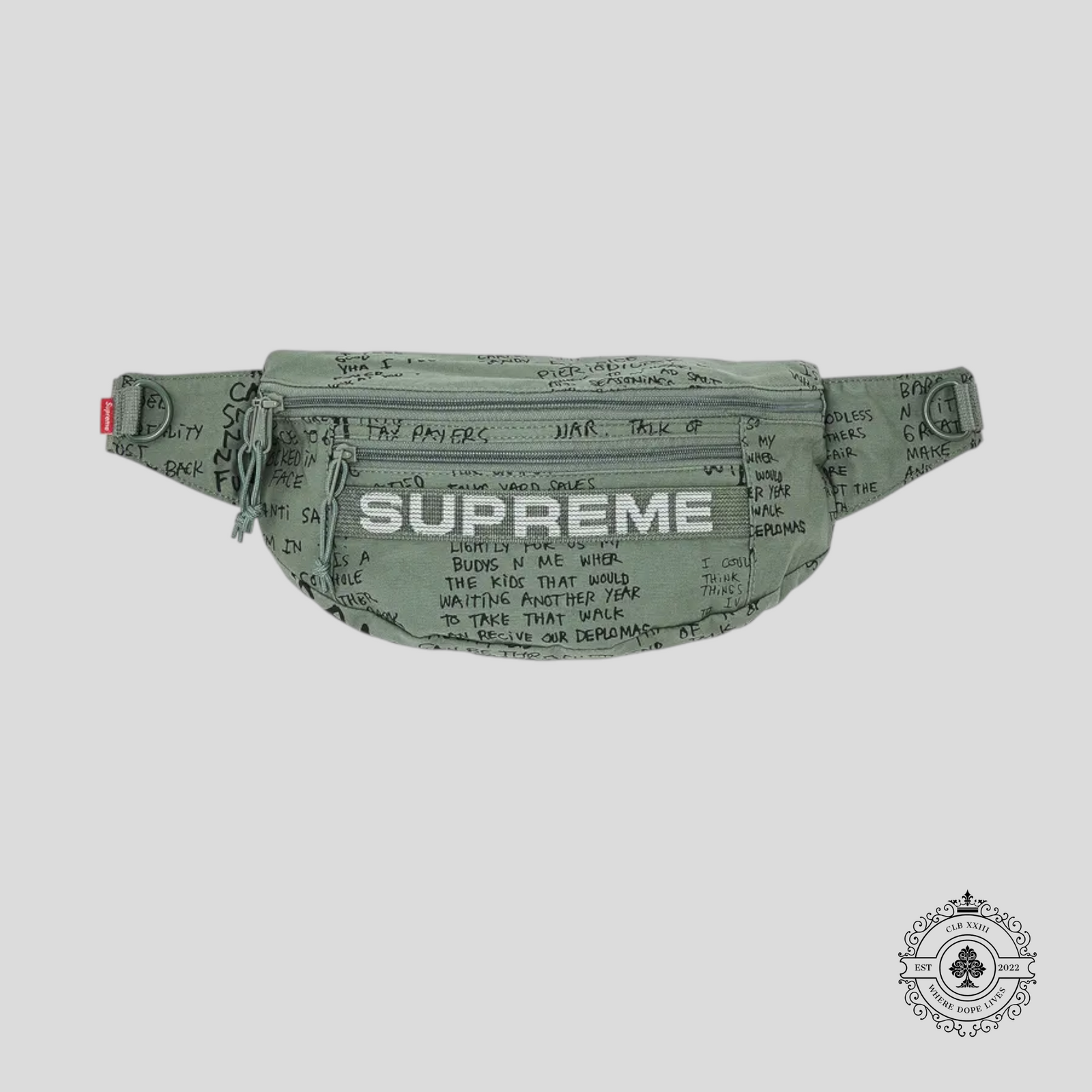 Supreme Field Waist Bag Olive Gonz