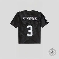 Supreme Star Football Jersey in Black