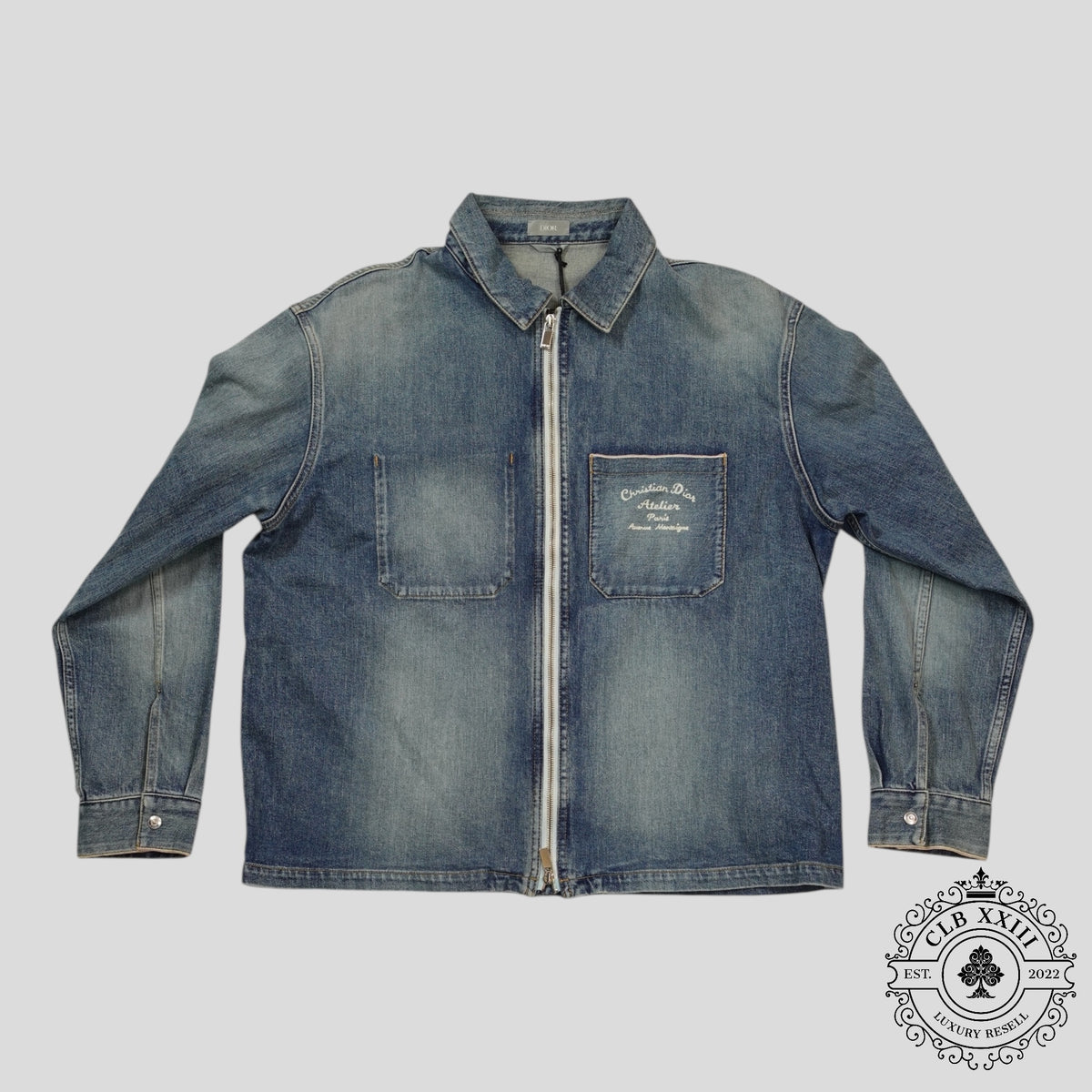 Dior "Christian Dior Atelier" Jean Jacket in Blue