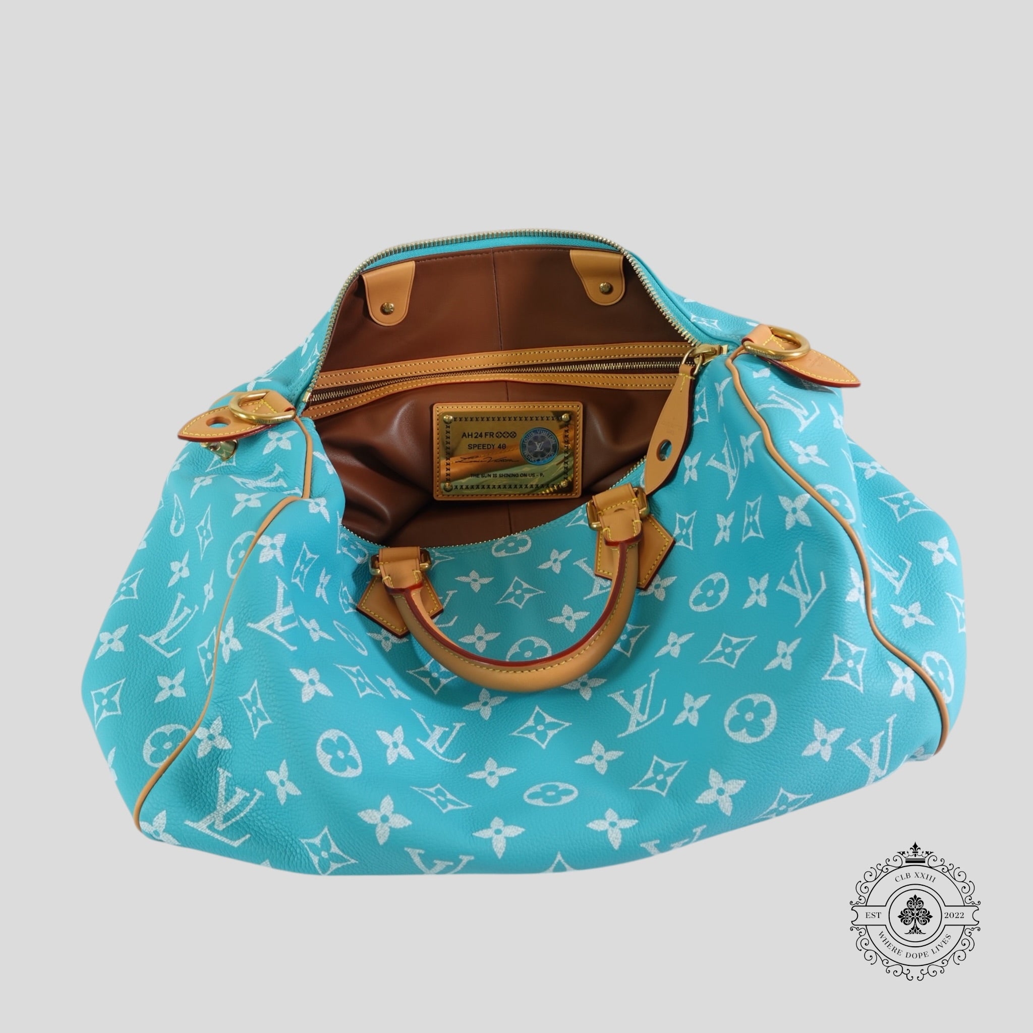 Louis Vuitton Speedy P9 Bandoulière 40 in Turquoise