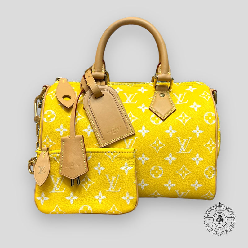 Louis Vuitton Speedy P9 Bandoulière Calfskin Bag, front view