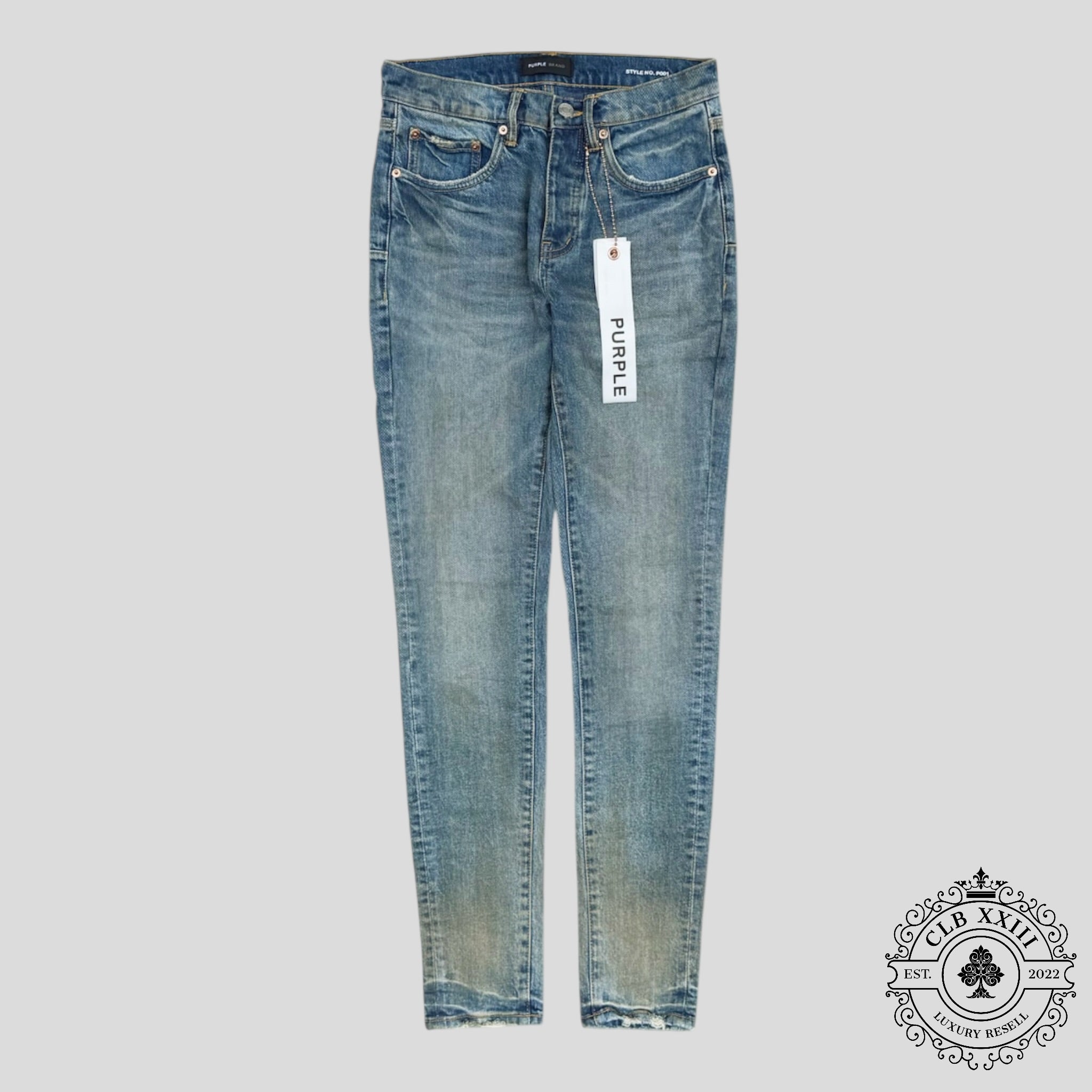 Purple Brand P001 Skinny Jeans in Cracked Bronze