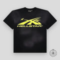Hellstar Sport Logo Gel T-Shirt in Black / Yellow