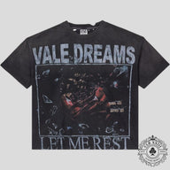 Vale Red Dress Tee in Black