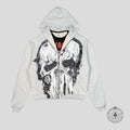 Warren Lotas Pullover Hoodie With Zip Up Illusion in Heather Grey