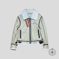 Loewe Shearling Aviator Jacket in White