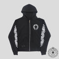 Chrome Hearts Thermal Lined Horseshoe Zip Up Hoodie