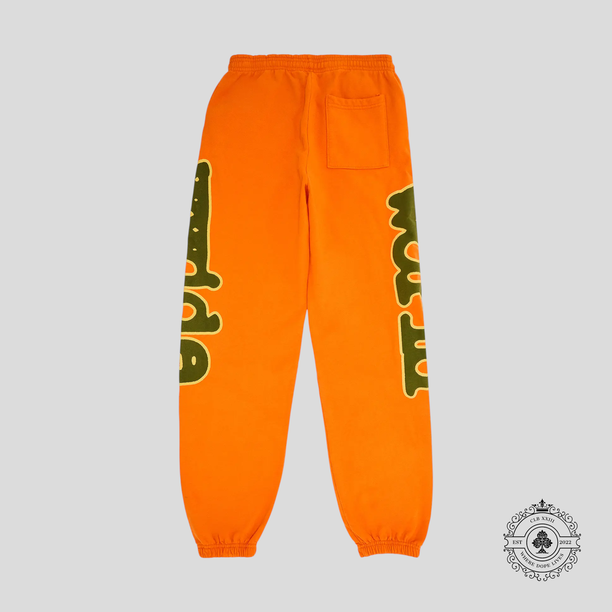 Sp5der Beluga Sweatpants in Orange