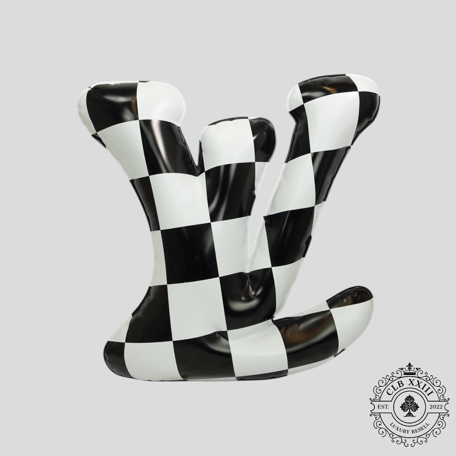 Louis Vuitton Bubble LV Checker Print Display