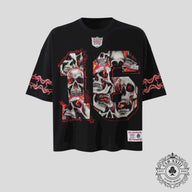 Lost Intricacy Football Jersey in Black