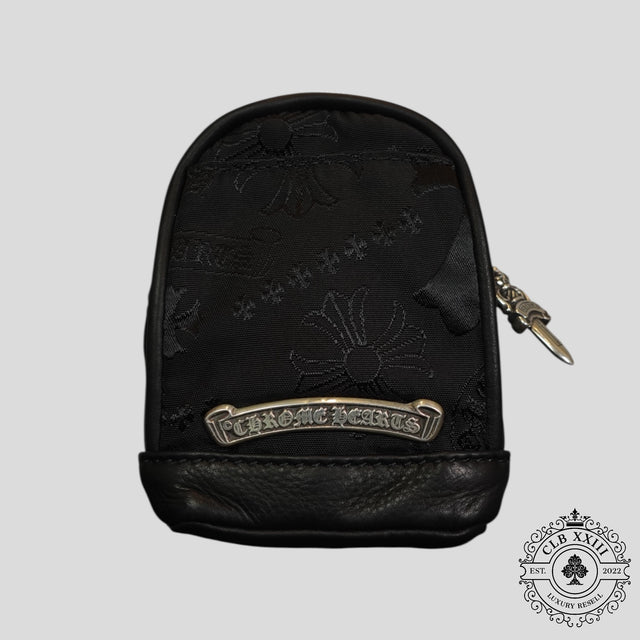 Chrome Hearts Motif Logo Wrist Bag in Black