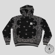 Amiri Bandana Basketball Hoodie in Black