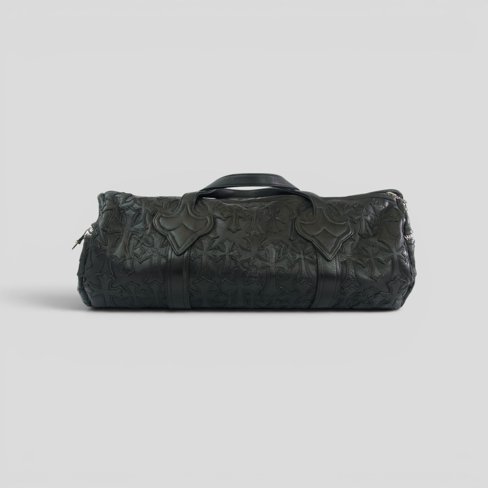 Chrome Hearts Leather Cross Patch Duffle Bag