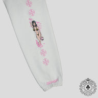 Chrome Hearts Deadly Doll Sweatpants in White