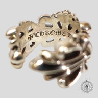 Chrome Hearts Double Floral Ring in Silver