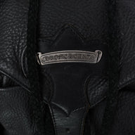 Chrome Hearts Fleur Patch Leather Gunslinger Backpack