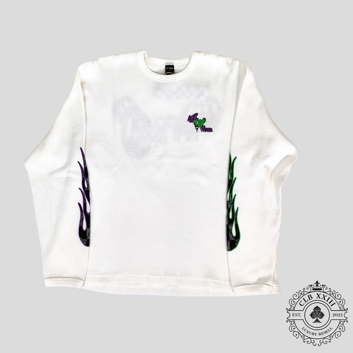 Anti Promo Matty Boy Thermal Shirt in White