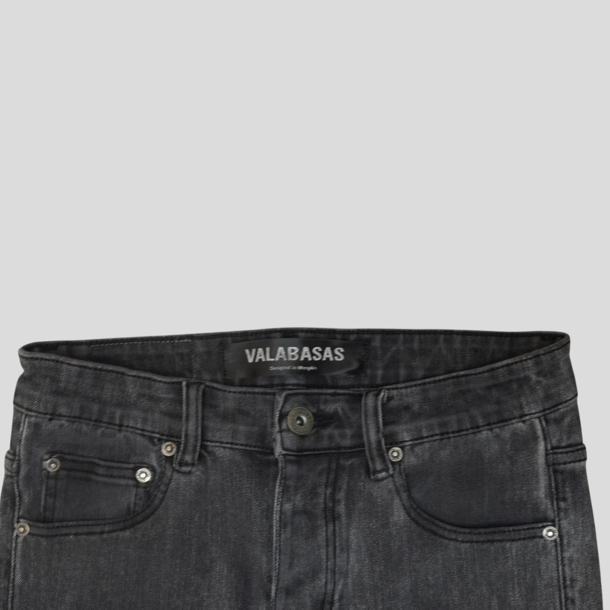 Valabasas Denim Skinny Jeans in Charcoal