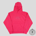 Sp5der Big Rhinestone Hoodie in Pink