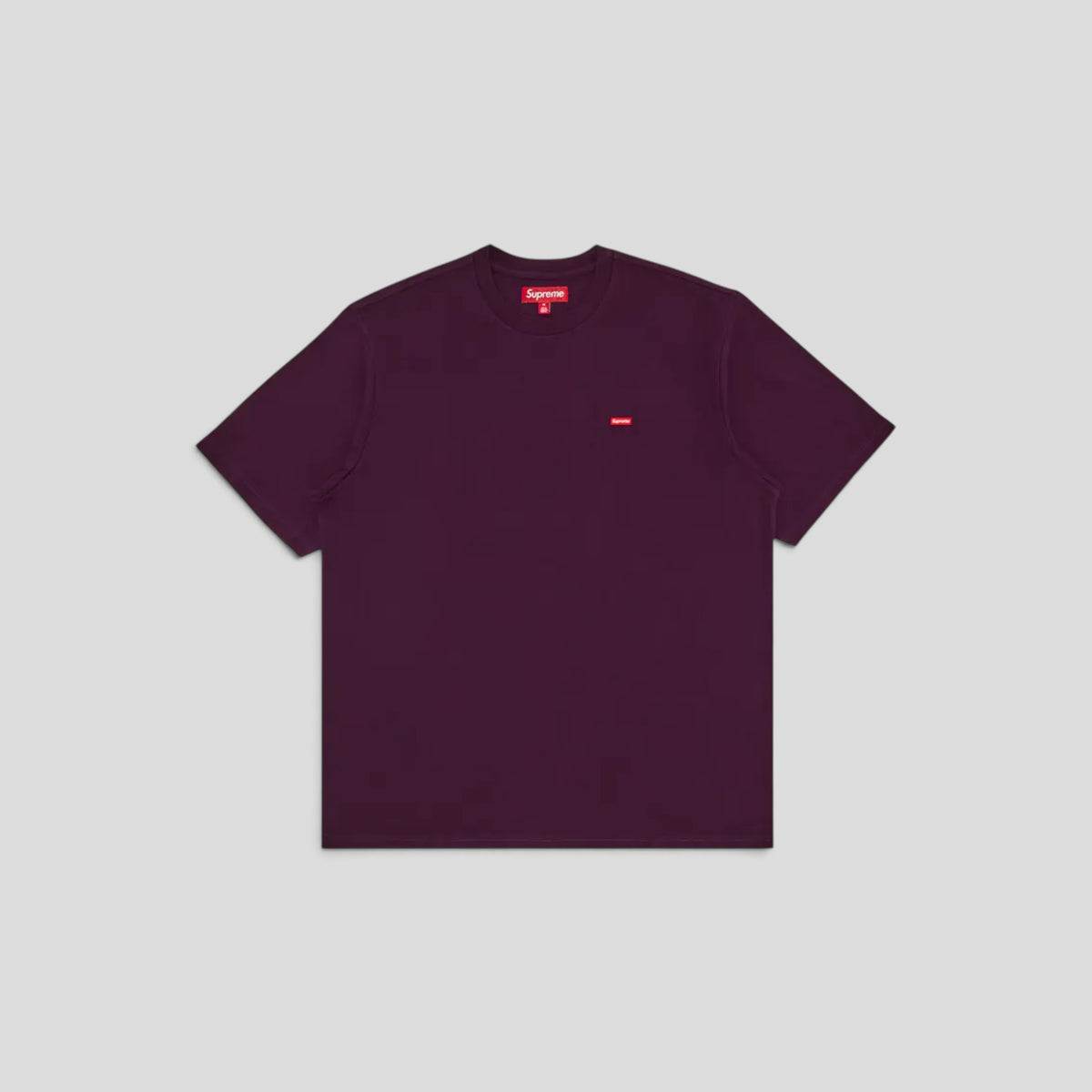 Supreme Small Box Logo Tee in Eggplant