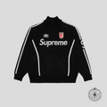 Supreme X Umbro Zip Up Sweater in Black