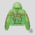 Vale Taz Zip Up Hoodie in Green