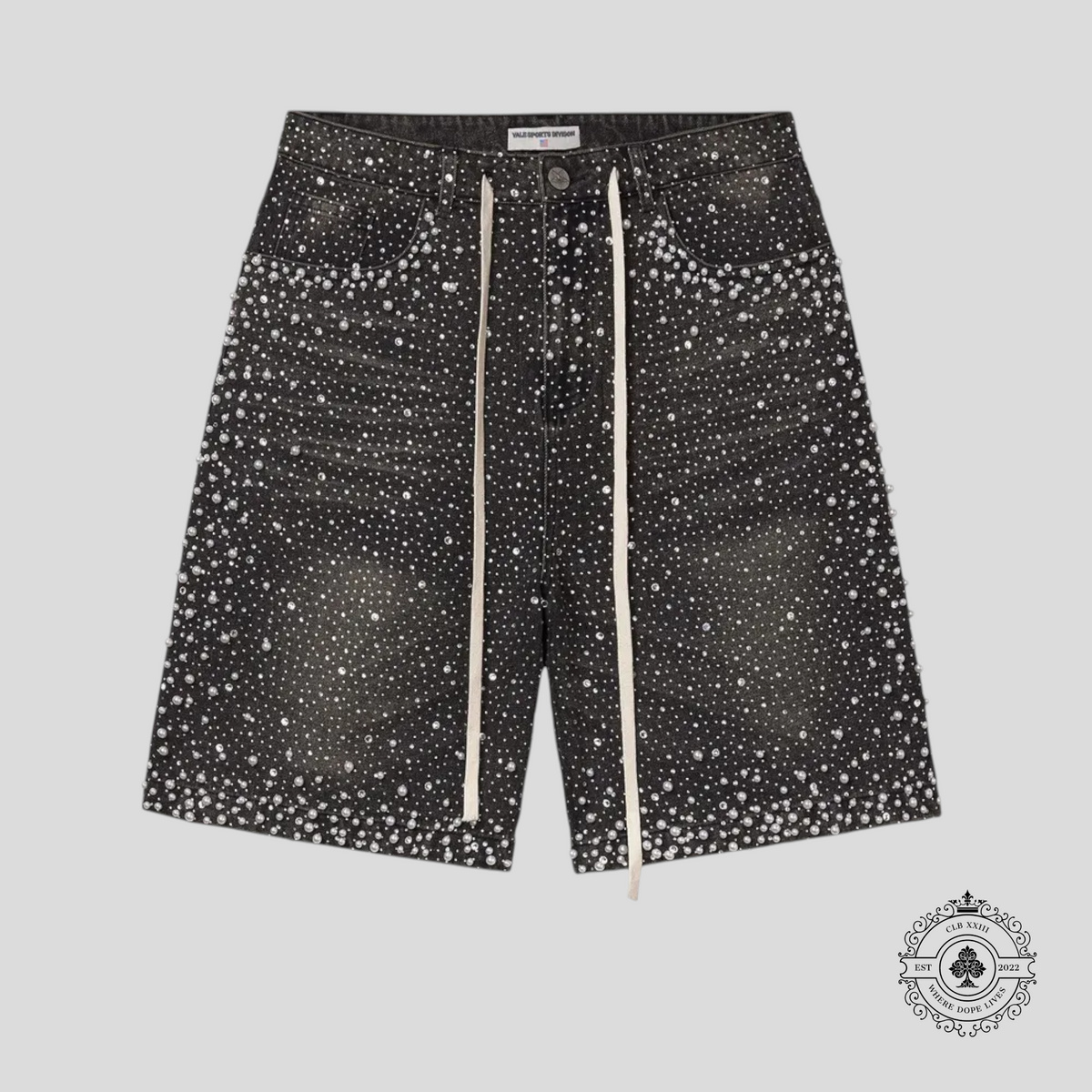 Vale Rainstorm Jorts in Black