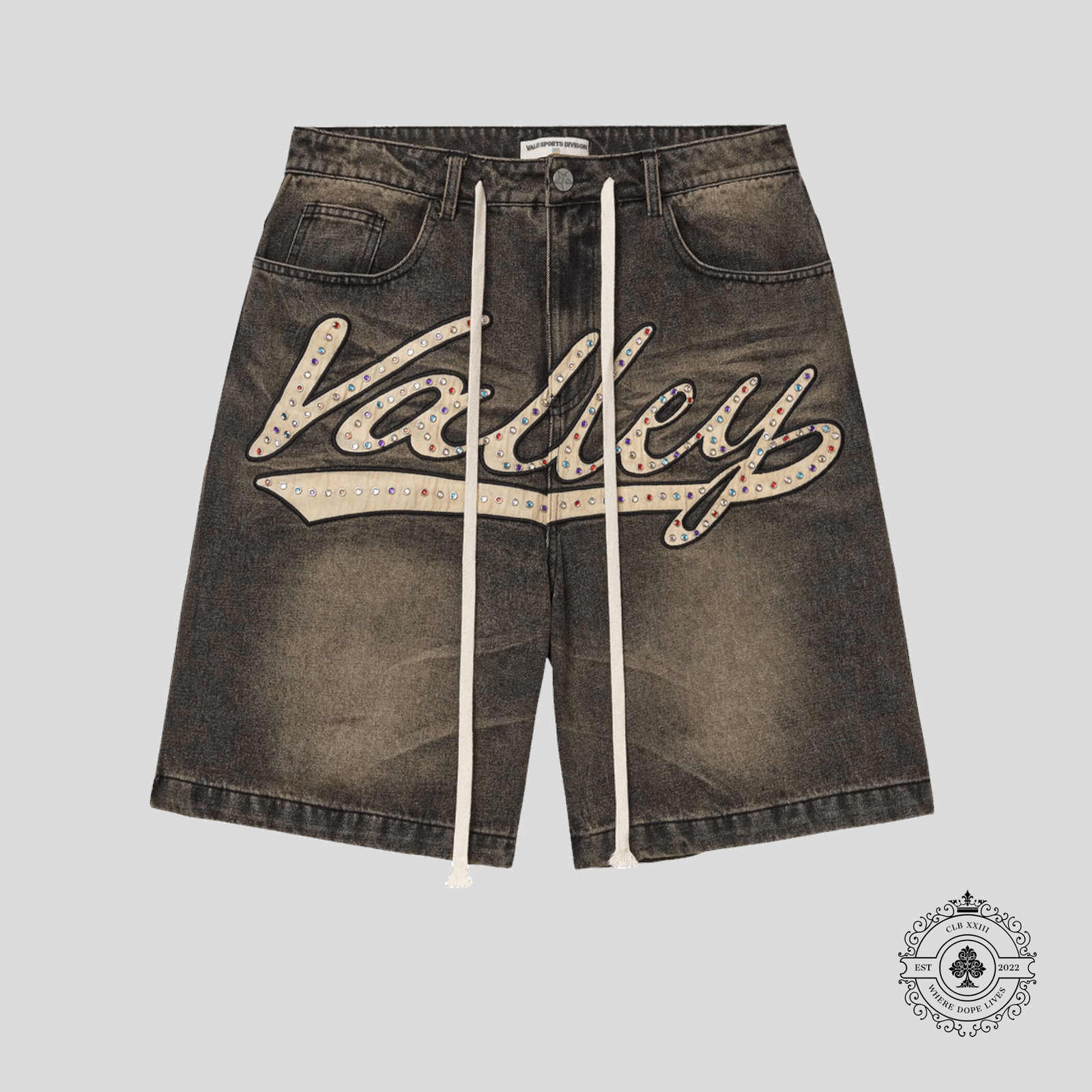 Vale Skittle Jorts in Dusty Black