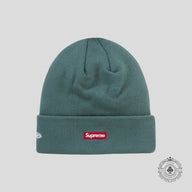 Supreme New Era S Logo Beanie in Green