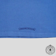 Chrome Hearts Women's Triple Cross Flocked Sleeveless Shirt in Blue